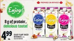 Metro ENJOY! PLANT BASED BEVERAGES offer