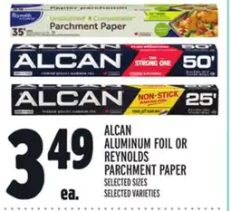 Metro ALCAN ALUMINUM FOIL OR REYNOLDS PARCHMENT PAPER offer