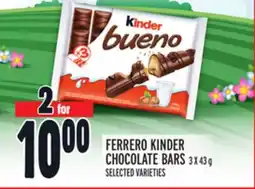 Metro FERRERO KINDER CHOCOLATE BARS offer