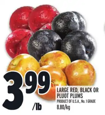Metro LARGE RED, BLACK OR PLUOT PLUMS offer