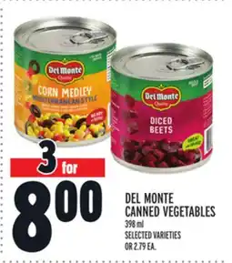 Metro DEL MONTE CANNED VEGETABLES offer