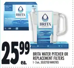 Metro BRITA WATER PITCHER OR REPLACEMENT FILTERS offer