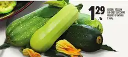 Metro GREEN, YELLOW OR GREY ZUCCHINI offer