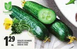 Metro SEEDLESS CUCUMBERS offer