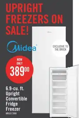 The Brick Midea 6.9 Cu. Ft. Convertible Upright Refrigerator-Freezer - MRU07B3AWW offer
