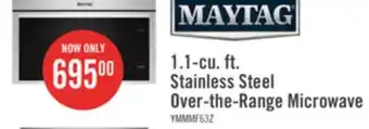 The Brick Maytag 1.1 Cu. Ft. Over-the-Range Flush-Mount Microwave - YMMMF6030PZ offer