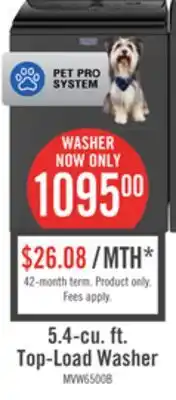 The Brick Maytag 5.4 Cu. Ft. Top-Load Washer - Volcano Black - MVW6500MBK offer