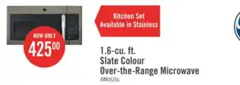 The Brick GE 1.6 Cu. Ft. Over-the-Range Microwave JVM1635SLJC offer