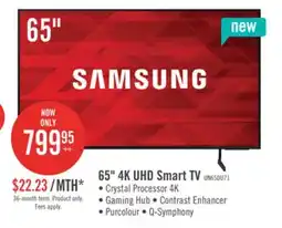 The Brick Samsung 65 DU7100 Crystal UHD 4K Tizen Smart TV offer