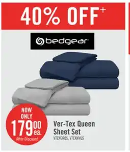 The Brick BEDGEAR Ver-Tex Performance 4-Piece Queen Sheet Set - Light Grey offer