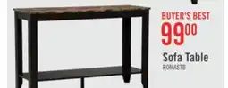The Brick Roma 44 Rustic Sofa Table with Shelf - Cappucino Marble Look offer