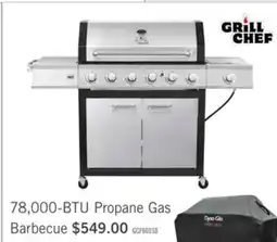 The Brick Grill Chef 78,000 BTU Propane Gas Barbecue - GCF601SSP offer