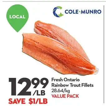 Longo's Fresh Ontario Rainbow Trout Fillets offer