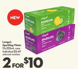 Longo's Sparkling Water offer