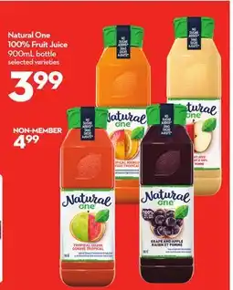 Longo's Natural One 100% Fruit Juice offer
