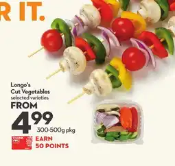 Longo's Cut Vegetables offer