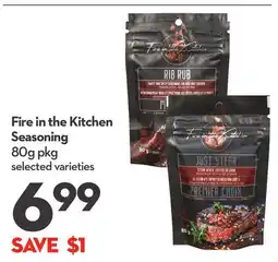 Longo's Fire in the Kitchen Seasoning offer