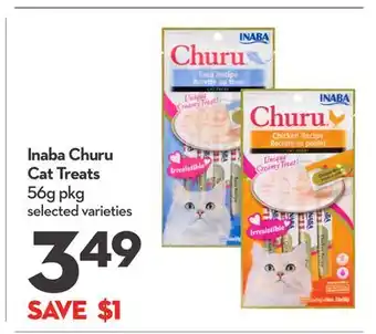 Longo's Inaba Churu Cat Treats offer