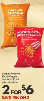 Longo's Popcorn offer