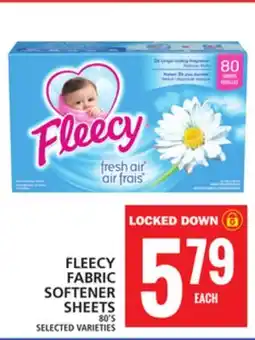 Food Basics FLEECY FABRIC SOFTENER SHEETS offer