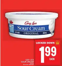 Food Basics GAY LEA SOUR CREAM offer