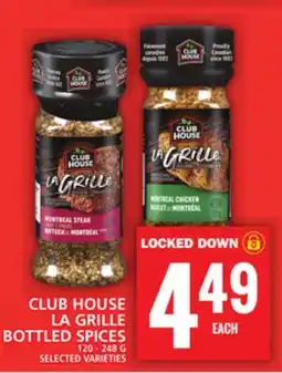 Food Basics CLUB HOUSE LA GRILLE BOTTLED SPICES offer