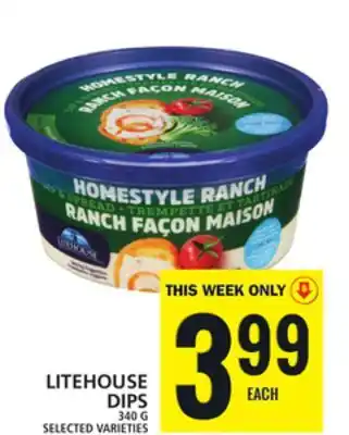 Food Basics LITEHOUSE DIPS offer