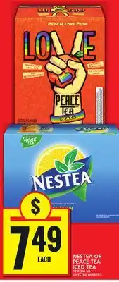 Food Basics NESTEA OR PEACE TEA ICED TEA offer