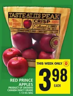 Food Basics RED PRINCE APPLES offer