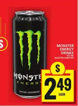 Food Basics MONSTER ENERGY DRINKS offer