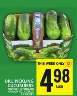 Food Basics DILL PICKLING CUCUMBERS offer