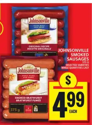 Food Basics JOHNSONVILLE SMOKED SAUSAGES offer