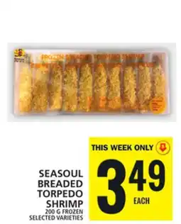 Food Basics SEASOUL BREADED TORPEDO SHRIMP offer
