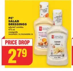 No Frills PC SALAD DRESSINGS, 475 mL offer