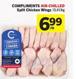 Foodland COMPLIMENTS AIR-CHILLED Split Chicken Wings offer