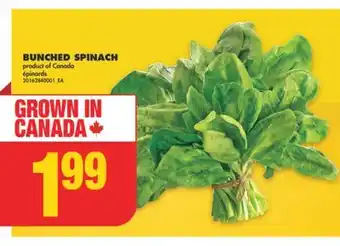 No Frills BUNCHED SPINACH offer