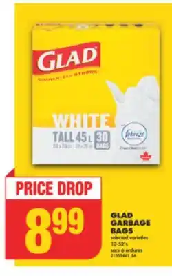 No Frills GLAD GARBAGE BAGS, 10-52's offer