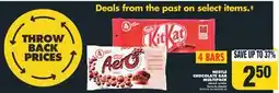 No Frills NESTLÉ CHOCOLATE BAR MULTIPACK, 4 BARS offer