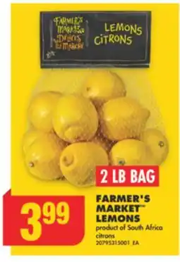 No Frills FARMER'S MARKET LEMONS offer