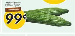 Sobeys Seedless Cucumbers offer