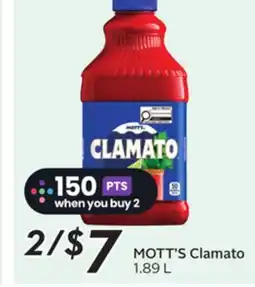 Sobeys MOTT'S Clamato offer