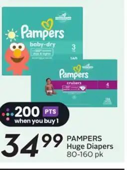 Sobeys PAMPERS Huge Diapers offer