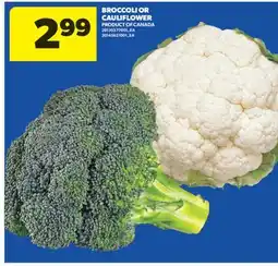 Real Canadian Superstore BROCCOLI OR CAULIFLOWER offer