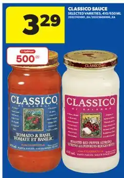 Real Canadian Superstore CLASSICO SAUCE, 410/650 ML offer