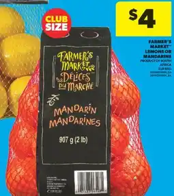 Real Canadian Superstore FARMER'S MARKET LEMONS OR MANDARINS, 2 LB BAG offer
