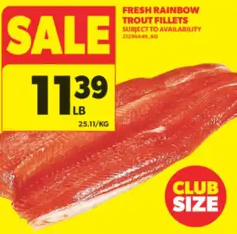 Real Canadian Superstore FRESH RAINBOW TROUT FILLETS offer