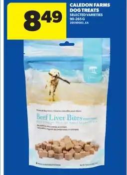 Real Canadian Superstore CALEDON FARMS DOG TREATS, 90-265 G offer