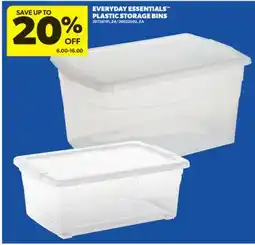 Real Canadian Superstore EVERYDAY ESSENTIALS PLASTIC STORAGE BINS offer