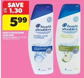 Real Canadian Superstore HEAD & SHOULDERS HAIR CARE, 315-370 ML offer