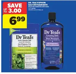 Real Canadian Superstore DR. TEAL'S EPSOM SALT OR FOAM BATH, 1 L/1.36 KG offer